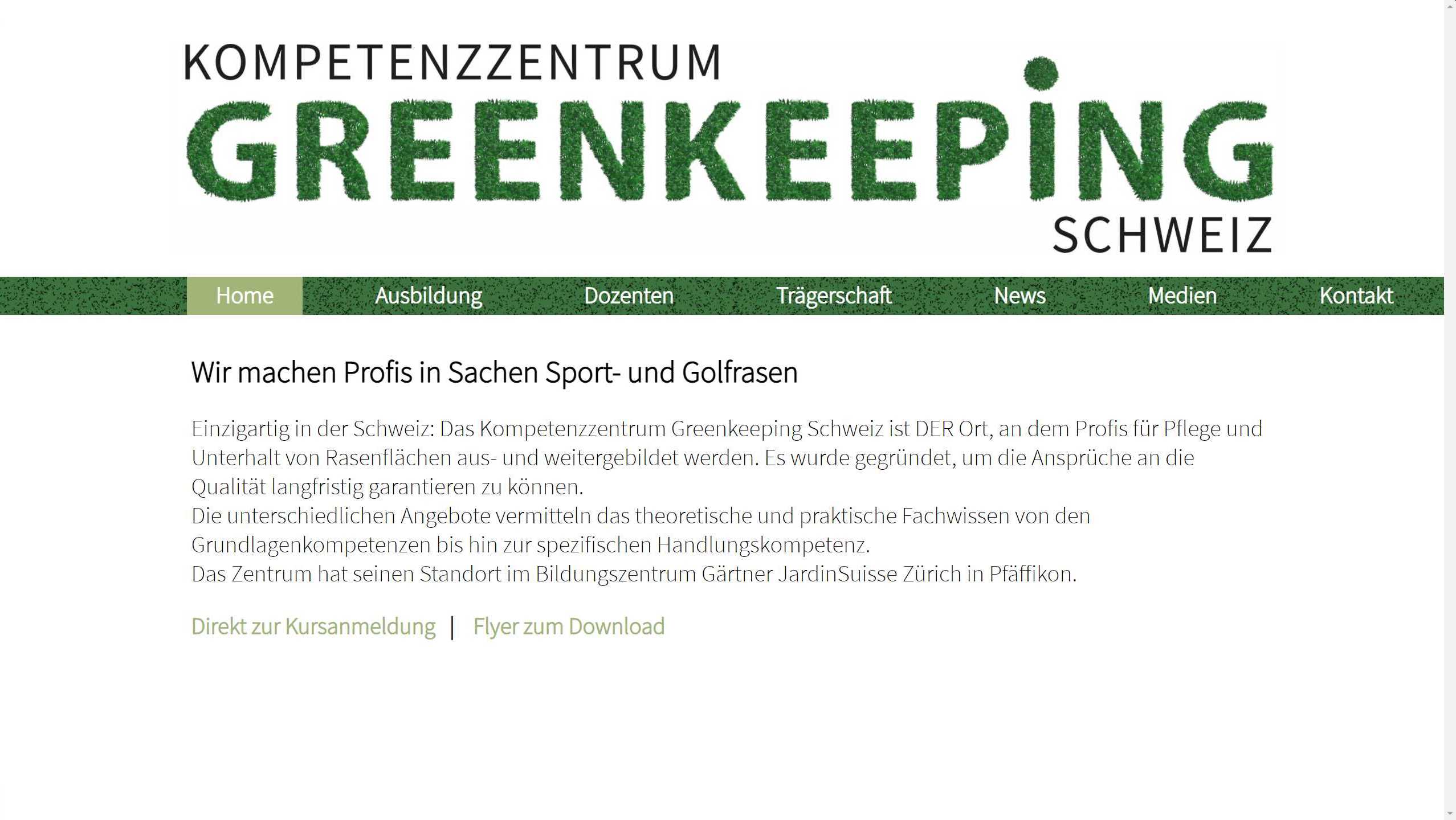 Greenkeeping Schweiz